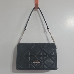 Love Moschino Black Quilted Chain Shoulder Bag